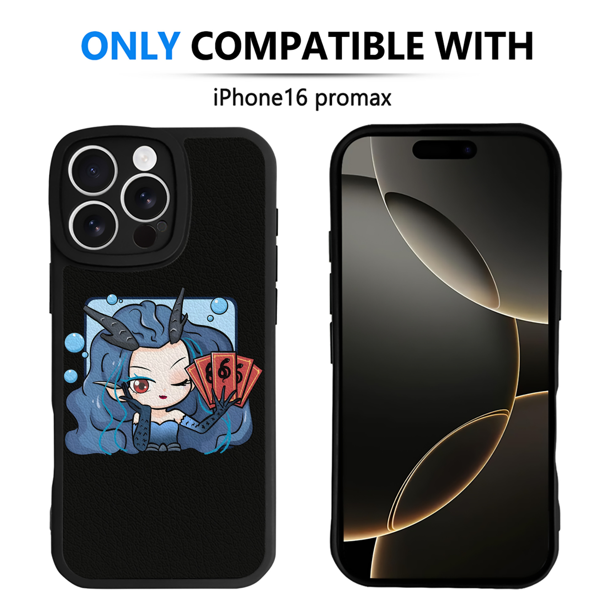 （画像用） Ne Zha 2 ナタ 魔童の大暴れ 【iPhone 16シリーズ対応】シリコンスマホケース（レザー調） 材質：シリコン